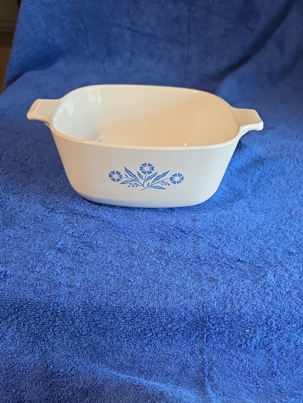 Blue Flower Corning Ware Casserole Dish